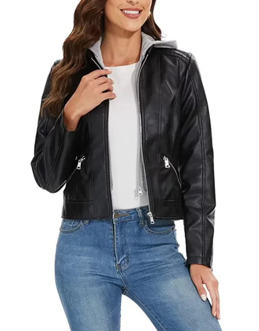 womens-black-faux-leather-hooded-motorcycle-jacket