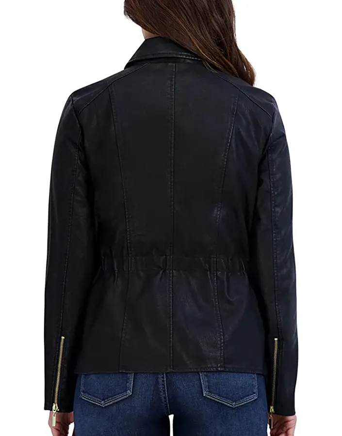 womens-black-faux-leather-shirt-collar-biker-jacket-5 womens-black-faux-leather-shirt-collar-biker-jacket