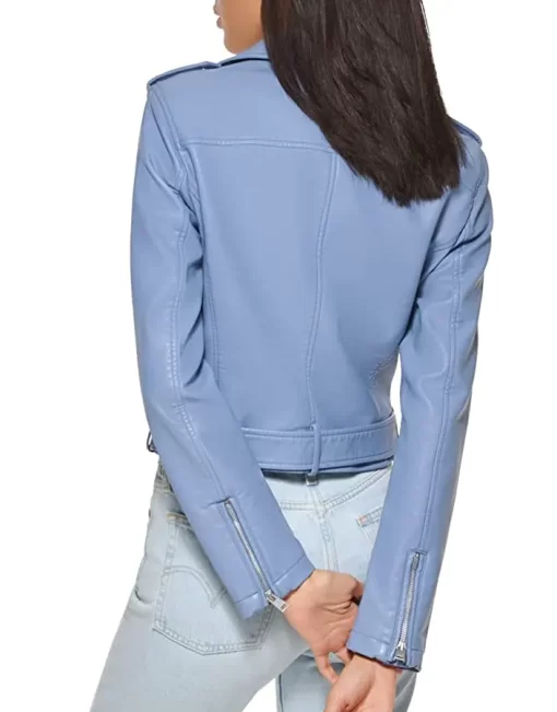 womens-blue-faux-leather-motorcycle-belted-jacket