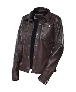 womens-button-front-shirt-collar-chocolate-brown-faux-leather-jacket