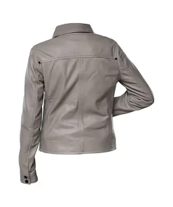 womens-button-front-shirt-collar-grey-faux-leather-jacket
