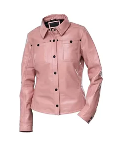 womens-button-front-shirt-collar-light-pink-faux-leather-jacket