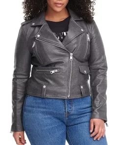 womens-charcoal-faux-leather-moto-jacket