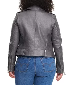 womens-charcoal-faux-leather-moto-jacket