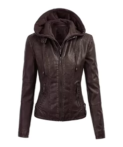 womens-coffee-brown-faux-leather-motorcycle-jacket-with-hood