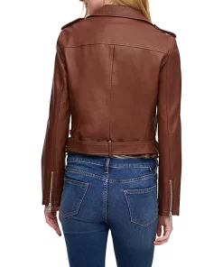 womens-dark-brown-faux-leather-motorcycle-belted-jacket