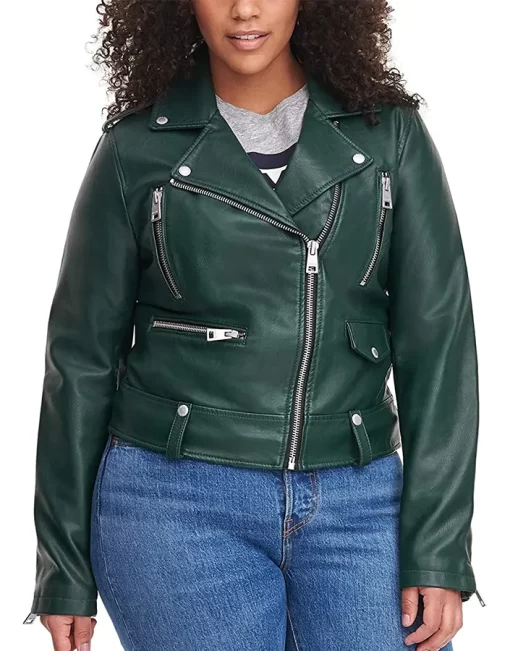 womens-green-faux-leather-moto-jacket