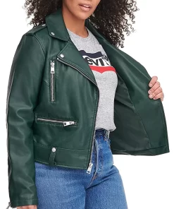 womens-green-faux-leather-moto-jacket