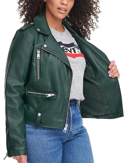 womens-green-faux-leather-moto-jacket