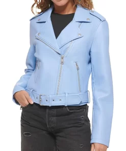 womens-light-blue-faux-leather-belted-motorcycle-jacket