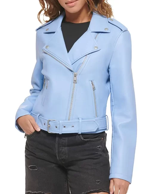 womens-light-blue-faux-leather-belted-motorcycle-jacket