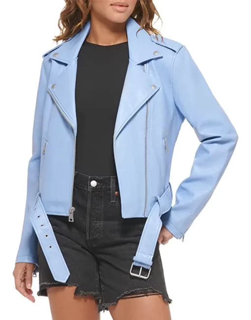 womens-light-blue-faux-leather-belted-motorcycle-jacket
