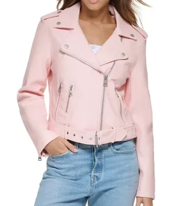 womens-light-pink-faux-leather-belted-motorcycle-jacket