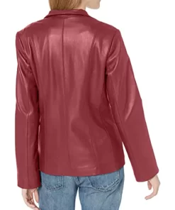 womens-maroon-faux-leather-wing-collared-jacket