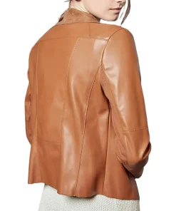 womens-open-front-brown-faux-leather-jacket