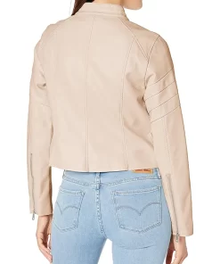 womens-peach-faux-leather-moto-racer-jacket