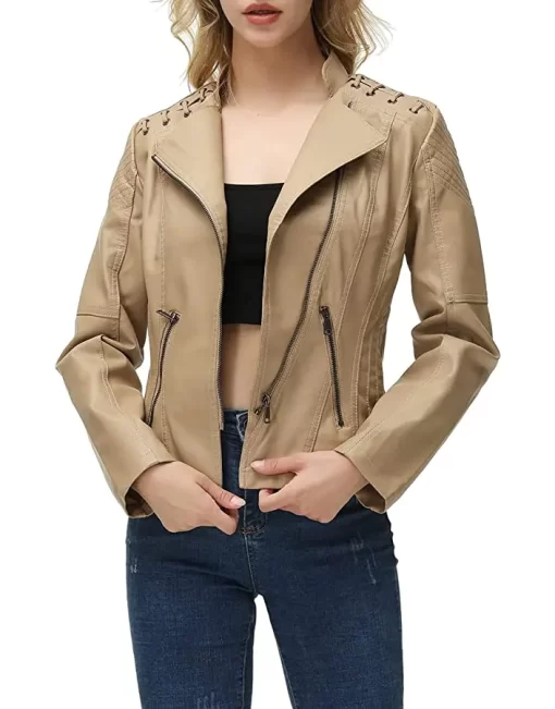 womens-string-quilted-shoulder-khaki-faux-leather-jacket