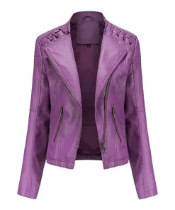 womens-string-quilted-shoulder-purple-faux-leather-jacket