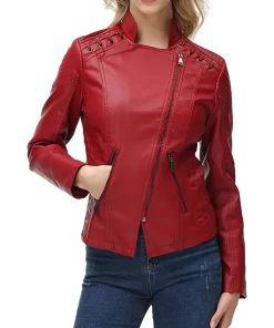 womens-string-quilted-shoulder-red-faux-leather-jacket