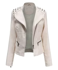 womens-studded-shoulder-cream-faux-leather-jacket