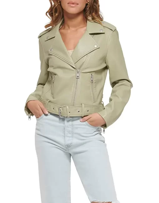 womens-tea-green-faux-leather-belted-motorcycle-jacket