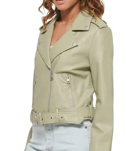 womens-tea-green-faux-leather-belted-motorcycle-jacket