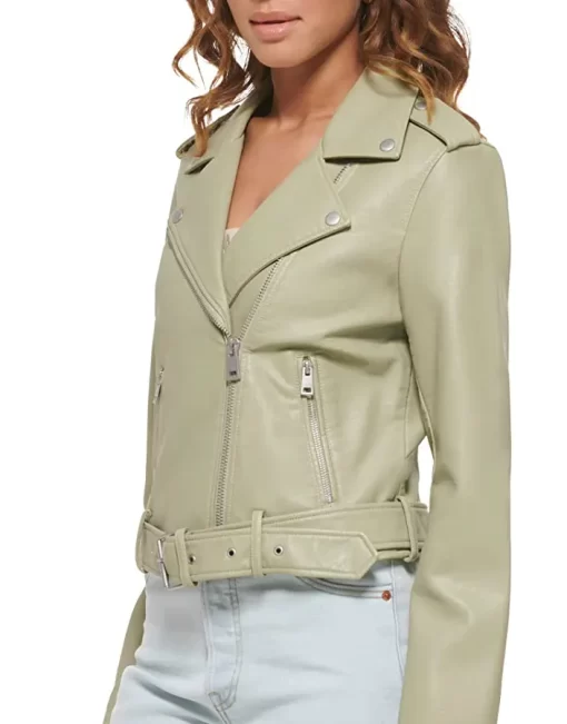 womens-tea-green-faux-leather-belted-motorcycle-jacket