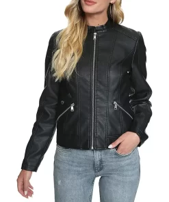 womens-zip-up-black-faux-leather-slim-fit-biker-jacket