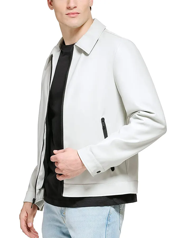Men’s White Shirt Collar Faux Leather Jacket-3 mens-white-shirt-collar-faux-leather-jacket