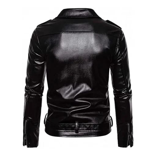 mens-asymmetric-zip-up-black-faux-leather-belted-jacket