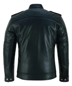mens-black-biker-slim-fit-faux-leather-jacket