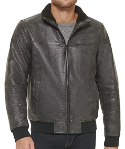 mens-black-faux-leather-bomber-jacket-with-sherpa-collar