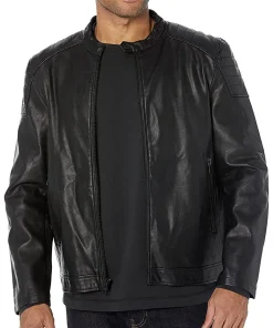 mens-black-faux-leather-padded-shoulder-jacket