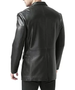 mens-black-faux-leather-sports-blazer