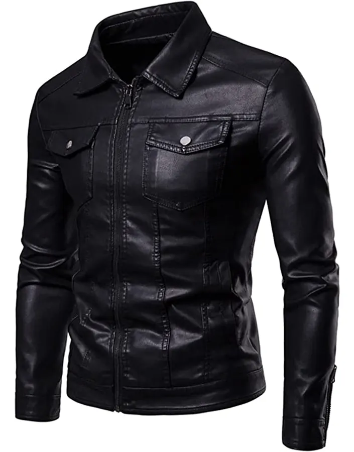 mens-black-motorcycle-faux-leather-jacket-1 mens-black-motorcycle-faux-leather-jacket