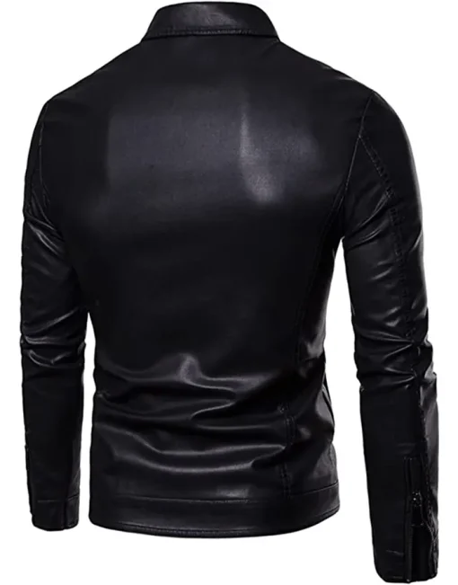 mens-black-motorcycle-faux-leather-jacket