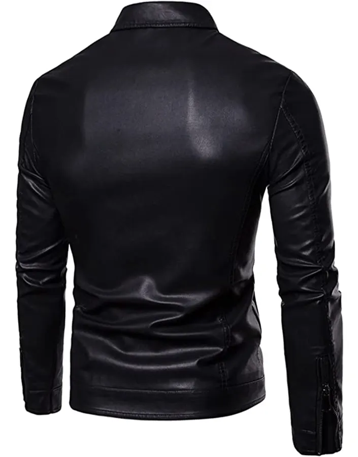 mens-black-motorcycle-faux-leather-jacket-2 mens-black-motorcycle-faux-leather-jacket