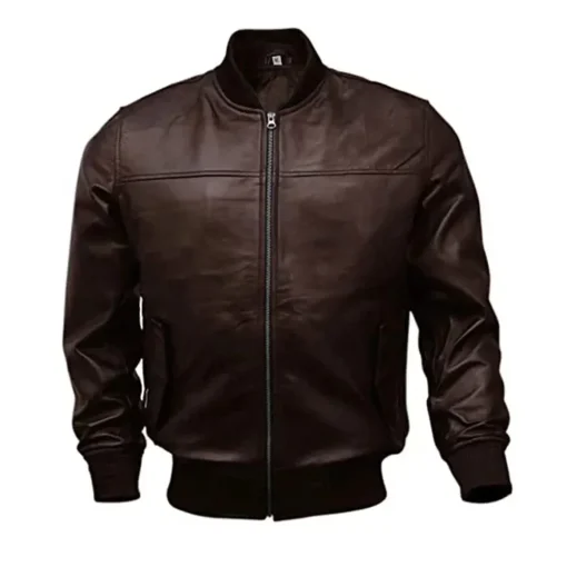 mens-bomber-brown-faux-leather-jacket