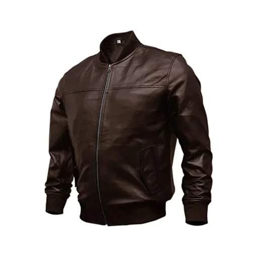 mens-bomber-brown-faux-leather-jacket