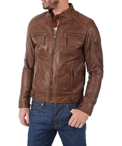 mens-brown-faux-leather-moto-biker-jacket