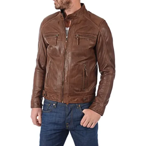 mens-brown-faux-leather-moto-biker-jacket