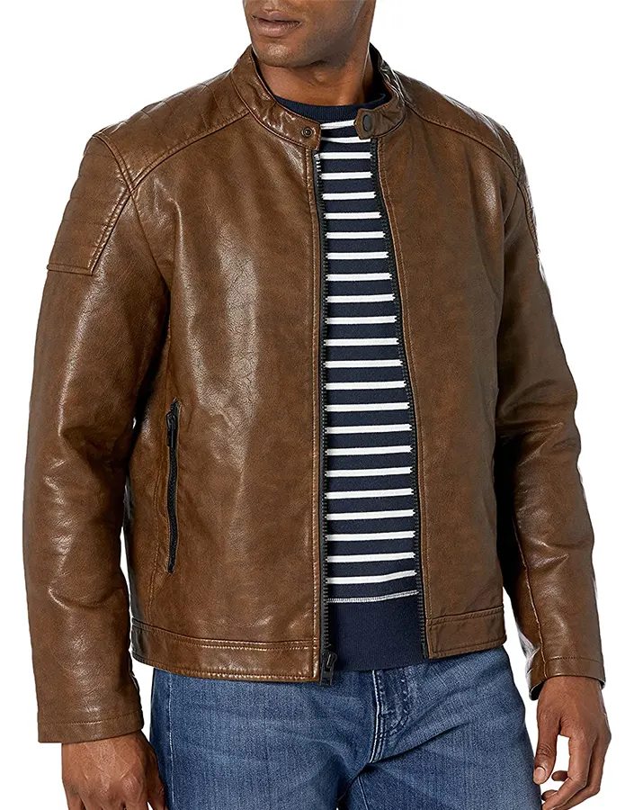 mens-brown-faux-leather-padded-shoulder-jacket-1 mens-brown-faux-leather-padded-shoulder-jacket