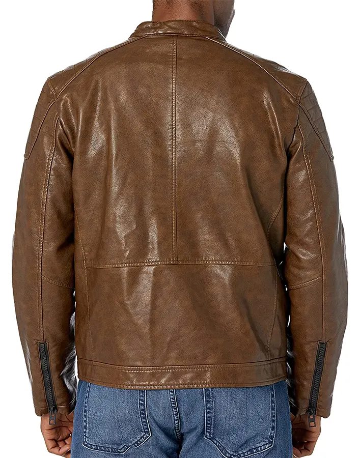 mens-brown-faux-leather-padded-shoulder-jacket-2 mens-brown-faux-leather-padded-shoulder-jacket