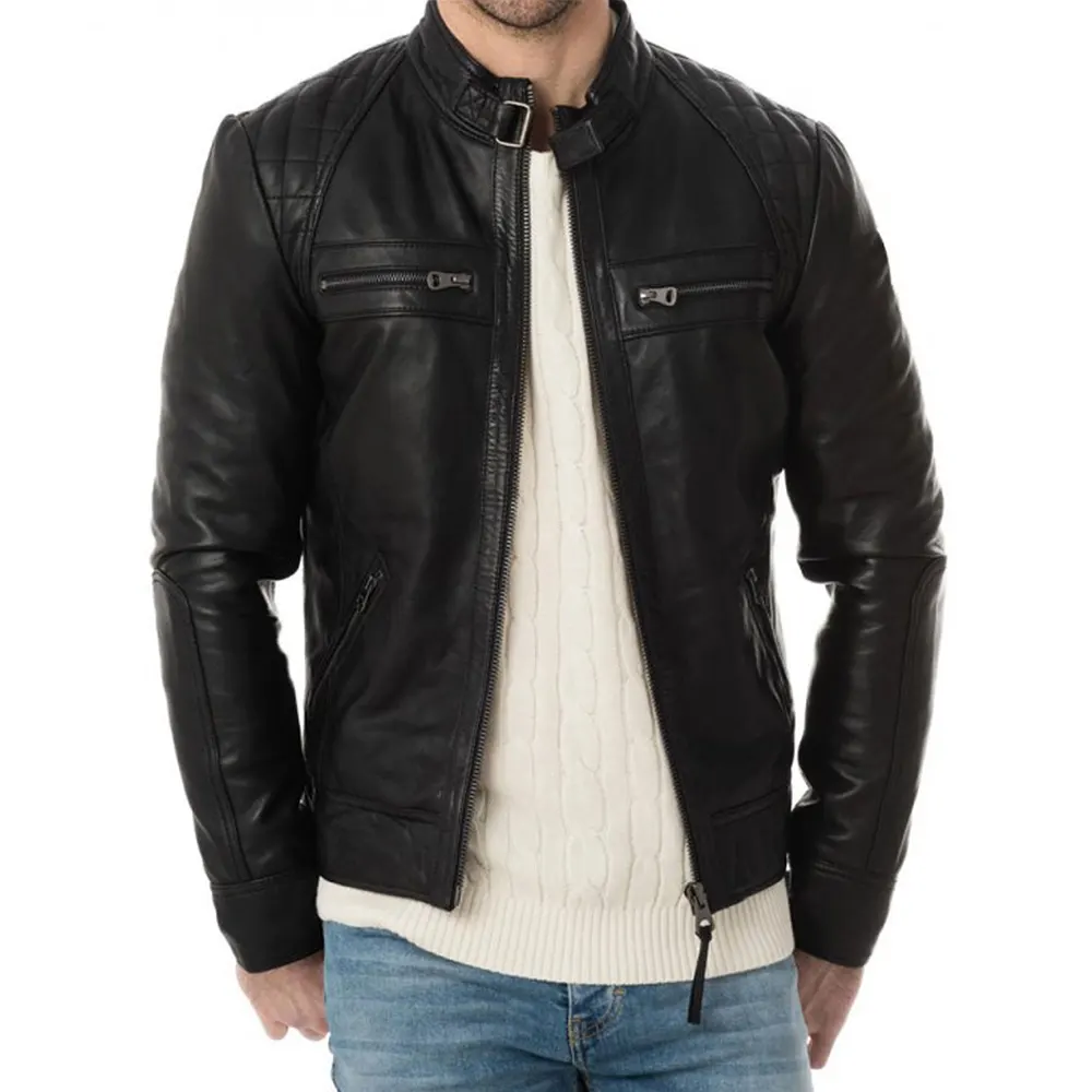 mens-buckle-collar-black-faux-leather-moto-biker-jacket-2 mens-buckle-collar-black-faux-leather-moto-biker-jacket