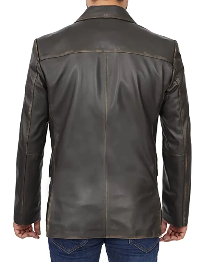 mens-chocolate-brown-faux-leather-blazer-4 mens-chocolate-brown-faux-leather-blazer