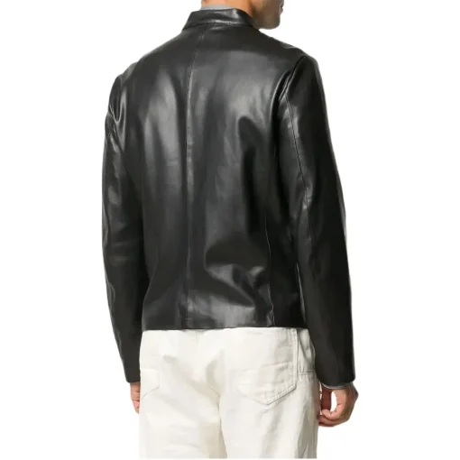 mens-classic-black-faux-leather-jacket