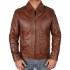 mens-classic-shirt-collar-brown-faux-leather-jacket
