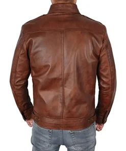 mens-classic-shirt-collar-brown-faux-leather-jacket