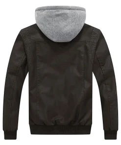 mens-faux-leather-coffee-brown-bomber-jacket-with-removable-hood