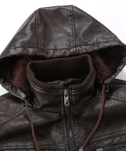 mens-fleece-lined-coffee-faux-leather-jacket-with-removable-hood
